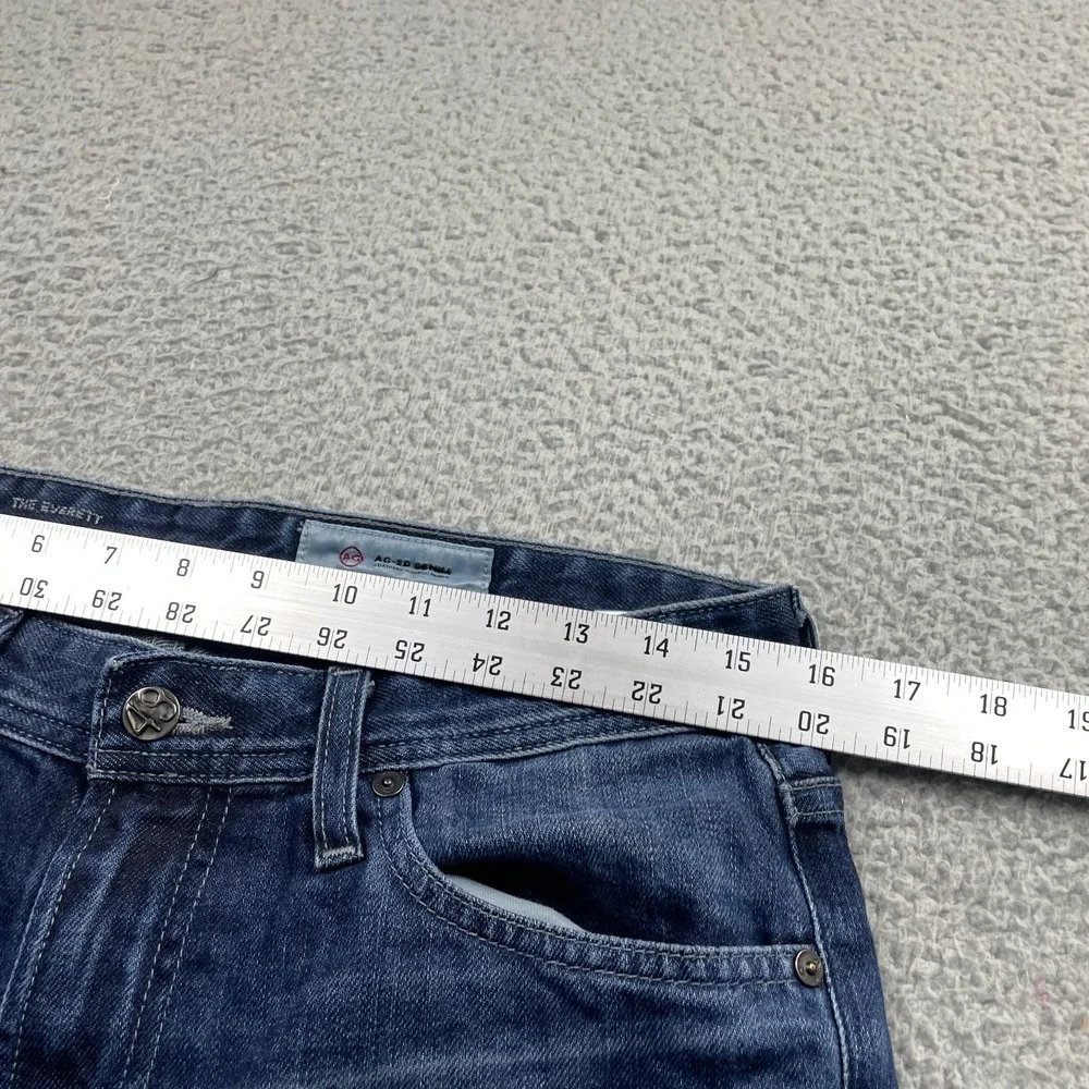 AG Adriano Goldschmied The Everett Jeans Mens 31R Blue Slim Straight Denim